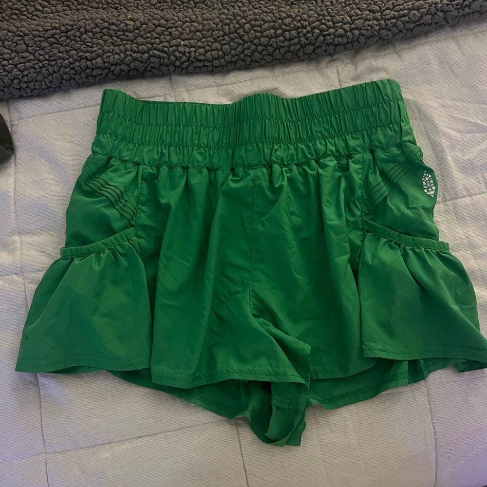 Green Athletic Shorts for Women